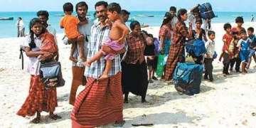 File photo of Sri Lankan Tamil refugees in India 