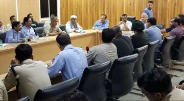 Delhi CM Arvind Kejriwal chaired emergency meeting with all stakeholder depts after Haryana released 5 lakh cusecs of water from Hathni Kund Barrage.