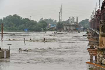 The water level in the Yamuna river has reached 5.25 lakh cusecs mark as of now.