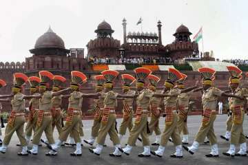 I-Day rehearsals at Red Fort on Monday 