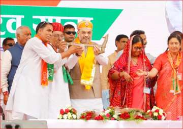 Amit Shah flags off ‘Rajasthan Gaurav Yatra’