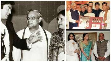 Late former PM Atal Bihari Vajpayee with Bollywood celebrities