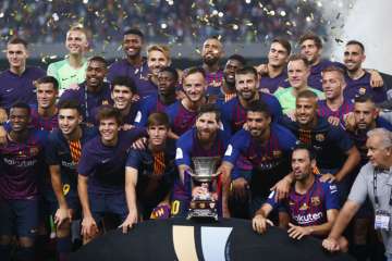 Lionel Messi won his 33rd Barcelona trophy