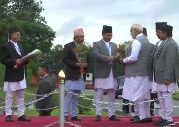 PM Narendra Modi in Nepal's Kathmandu 