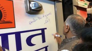 VK Singh flags off Freedom Express, a Metro train with a message of patriotism