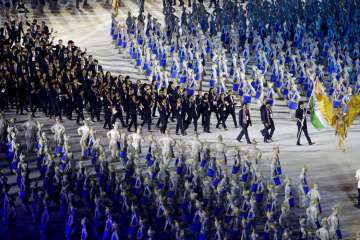 Neeraj Chopra leads the way for India at opening ceremony
