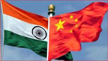 Flags of India and China