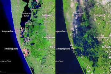 Kerala floods, NASA