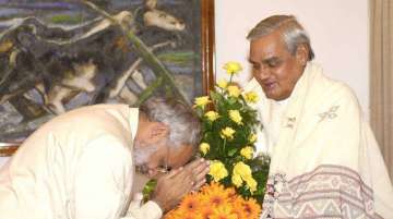Atal Bihari Vajpayee with Narendra Modi- File photo