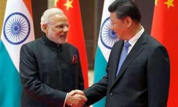Xi Jinping with PM Modi