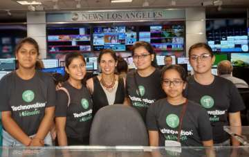 Vishwa Bharati School girls win gold at 2018 World Technovation Summit for e-waste app