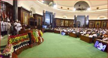 PM Modi speaking at an event at the central hall of Parliament on August 1