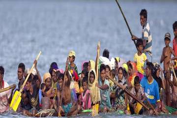  
More than 700,000 Rohingya Muslims fled the country's northern Rakhine state to Bangladesh after the army launched a crackdown last year on insurgents.