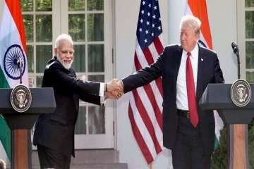 Indian Prime Minister Narendra Modi and US President Donald Trump.