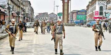 Shutdown in parts of Kashmir 