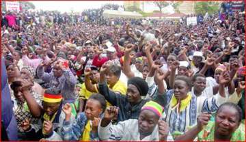 Supporters of Zanu-PF party