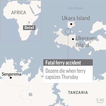 Tanzania: 44 killed, 37 rescued in ferry collapse