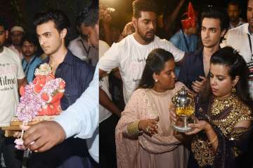 Salman Khan's sister Arpita Khan with Aayush Sharma