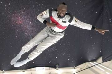 Eight-time Olympic champion Usain Bolt beats astronaut in zero gravity foot race