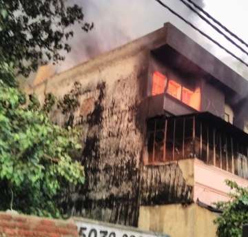 Fire at a factory in Delhi