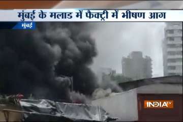 Mumbai Malad factory fire 