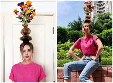 Hair trends for women, now turn your hair into a vase of flowers