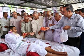 Hardik Patel is on fast to press for his demand for reservations to the Patidars, loan waiver for farmers and release of his aide Alpesh Kathiria.