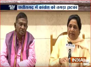 Mayawati joins hands with Ajit Jogi’s party