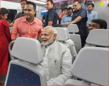 PM Modi takes Metro ride