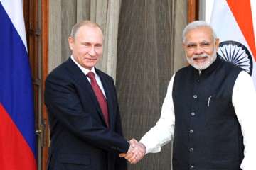 President Putin with PM Modi- File photo