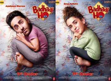 Ayushmann Khurrana- Sanya Malhotra turn into babies on the latest posters of Badhai Ho