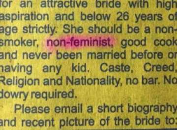 Twitterati fumes over sexist and regressive matrimonial ad