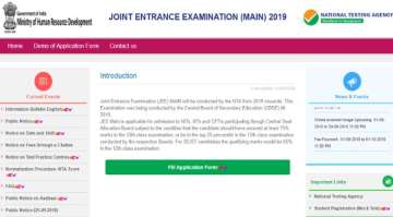 JEE Main 2019 registration