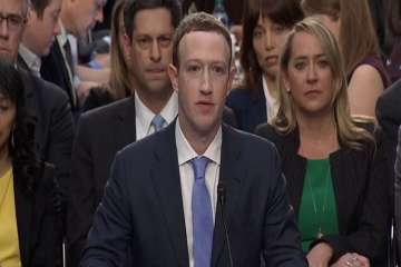 Mark Zuckerebrg during senate hearing