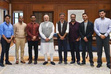 Aamir Khan, Rajkumar Hirani, Aanand L Rai, PM Narendra Modi 