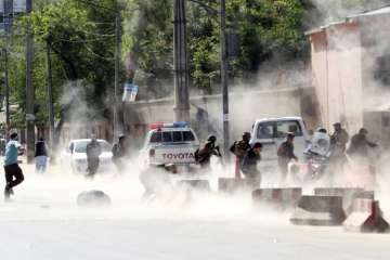 Afghanistan suicide blast election rally 