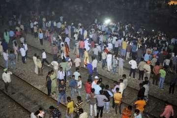  
At least 58 people died and many more injured in the accident between Manawala and Ferozpur stations near Amritsar, when the train ran through the crowd that had assembled across the tracks to watch the Dussehra event.