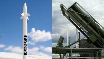 File photo of Barak 8 long-range surface-to-air defence missile