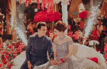 Yuvika Chaudhary and Prince Narula's fairytale wedding reception 
