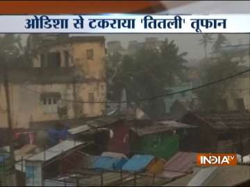 Cyclone Titli hits Odisha coast