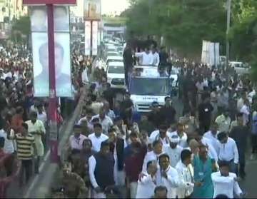 Rahul Gandhi's roadshow in Madhya Pradesh