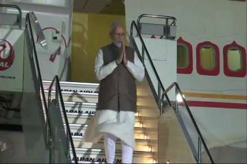 PM Narendra Modi arrives in Japan