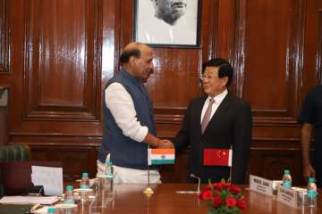 Had a fruitful meeting with the State Councilor and Minister of Public Security of China, Mr. Zhao Kezhi in New Delhi today. We discussed issues of mutual interest, including bilateral counter-terrorism cooperation: Rajnath Singh wrote on social media after the meeting.