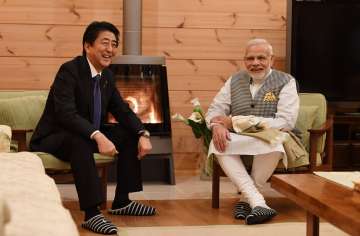 PM Modi meets PM Shinzo Abe