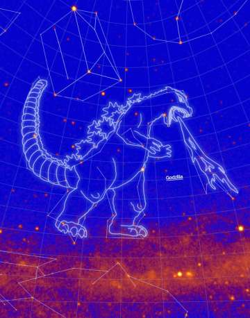 NASA names new gamma-ray constellations after Godzilla, Hulk