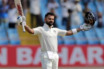 Virat Kohli smashes 24th Test century in Rajkot