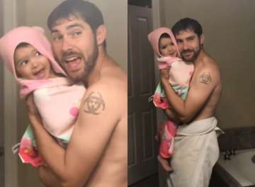 Father-Daughter duo lip-sync to Maroon 5’s Girls Like You 