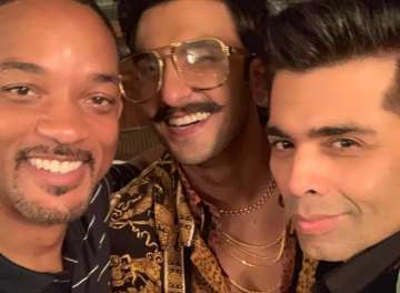 Karan Johar, Ranveer Singh give Hollywood star Will Smith a taste of their Koffee