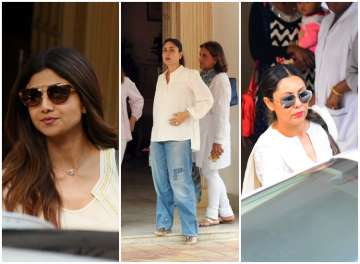 Krishna Raj Kapoor death: Kareena Kapoor Khan receives Gauri Khan, Shilpa Shetty, Suniel Shetty (In Pics)