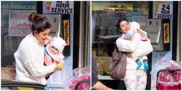 Pictures of Priyanka Chopra playing with baby